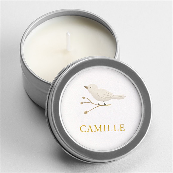 Bougie naissance Célébration - Argent réf.N3601273