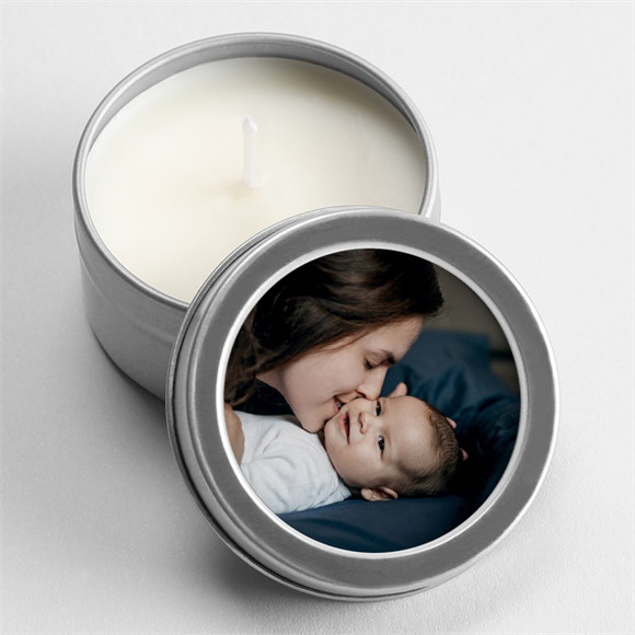 Bougie naissance Instants - Argent réf.N3601278