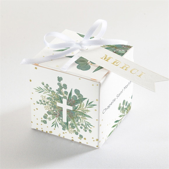 Boîte de dragées communion En Grâce Dorure réf.N340548