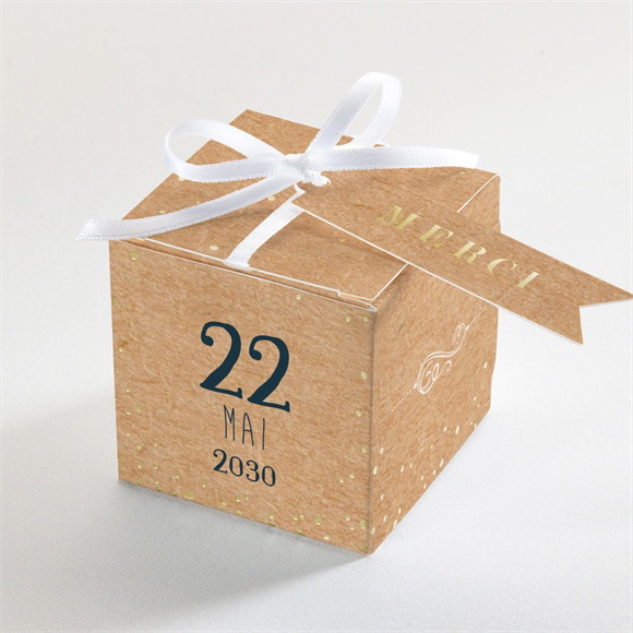 Boîte de dragées communion Tout un symbole Dorure réf.N340566