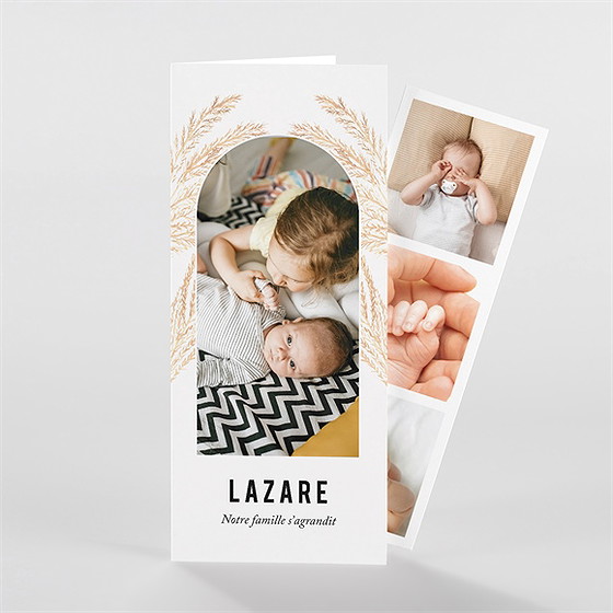 Faire-part naissance belle alcôve photomaton