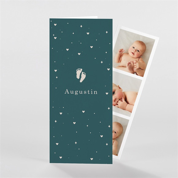 Faire-part naissance Douce Empreinte Photomaton réf.N98188