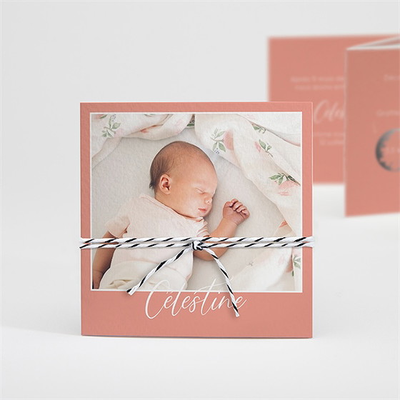 Faire-part naissance sa clarté accordéon