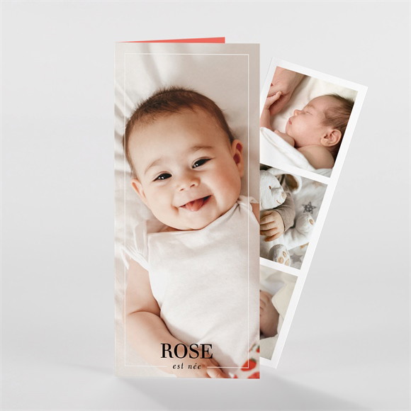 Faire-part naissance Mon Bébé Grenadine photomaton réf.N981121