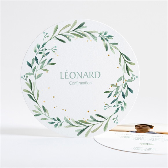 Faire-part confirmation Esprit poétique réf.N321155