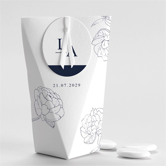 Boîte de dragées mariage Chic et moderne Étui réf.N520201