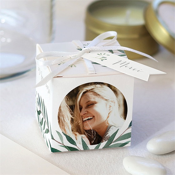 Boîte de dragées profession de foi valeurs