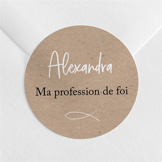 Sticker profession de foi entre nous tous