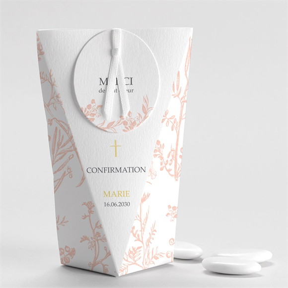 Boîte de dragées confirmation Ma Foi étui réf.N520235