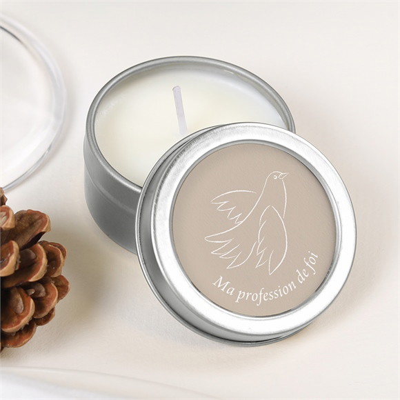 Bougie profession de foi Ma Profession Argent réf.N3601309