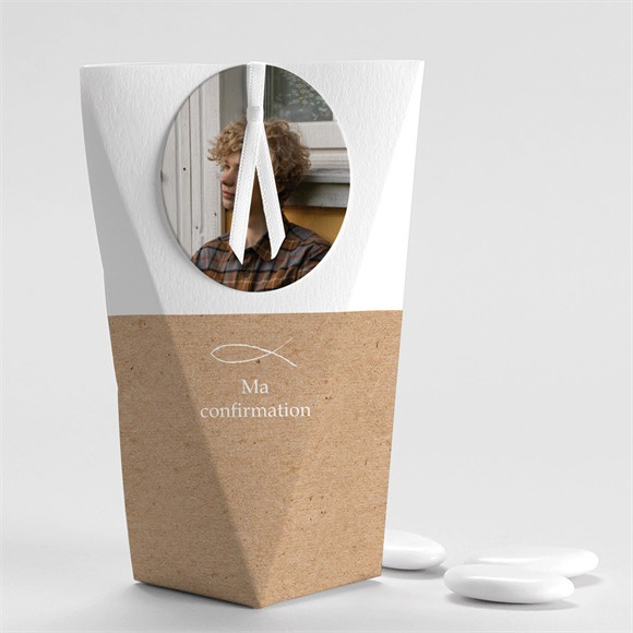 Boîte de dragées confirmation Epopée étui réf.N520244