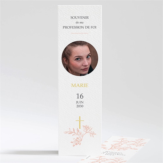 Signet profession de foi toile de jouy