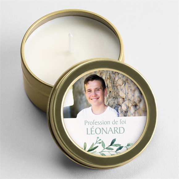Bougie profession de foi Âme réf.N3601318