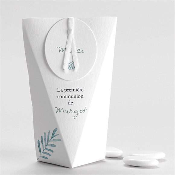 Boîte de dragées communion Aquarelle sacrée Étui réf.N520249