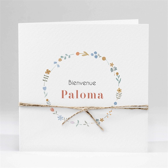 Faire-part naissance Dans sa Bulle plié réf.N451397