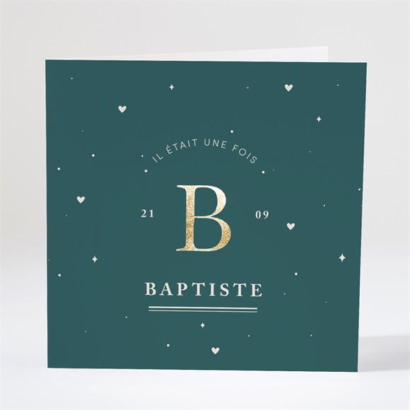 Faire-part naissance Douce Empreinte plié réf.N46196