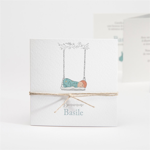 Faire-part naissance Douce Sieste accordéon réf.N831168