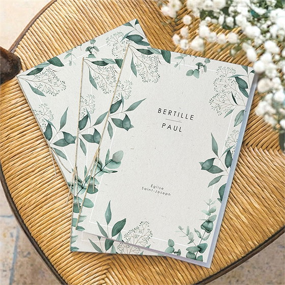 Livret de messe mariage sauvage