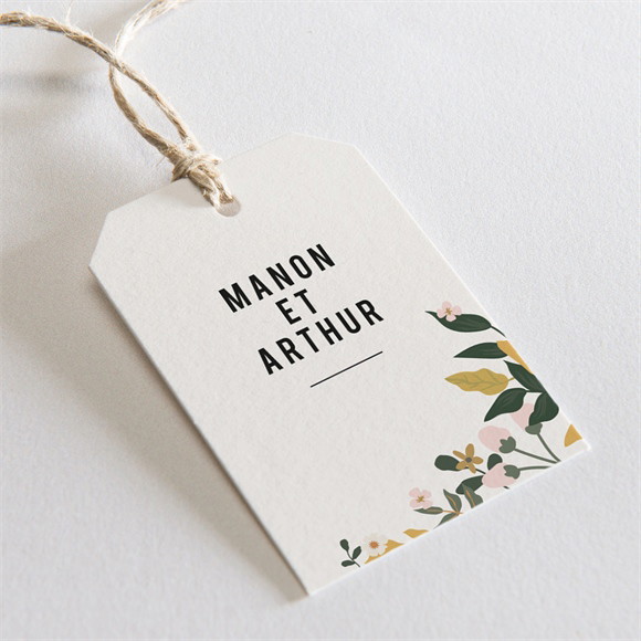 Etiquette mariage Vintage Champetre réf.N291336