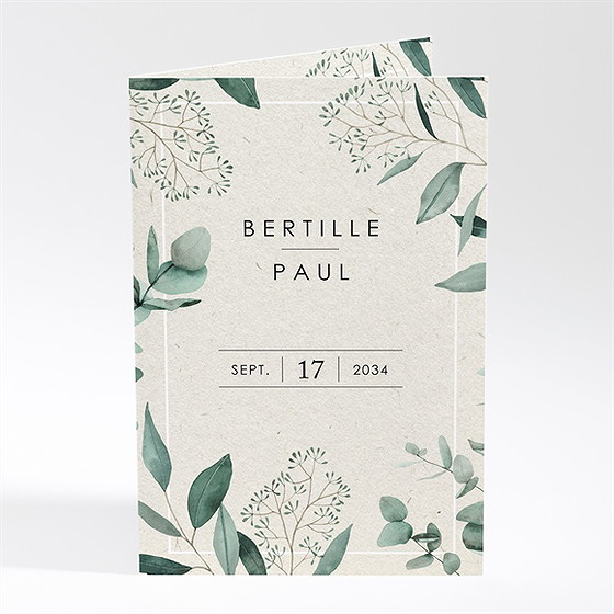 Menu mariage sauvage