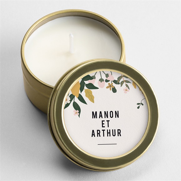 Bougie mariage Vintage Champetre réf.N3601340