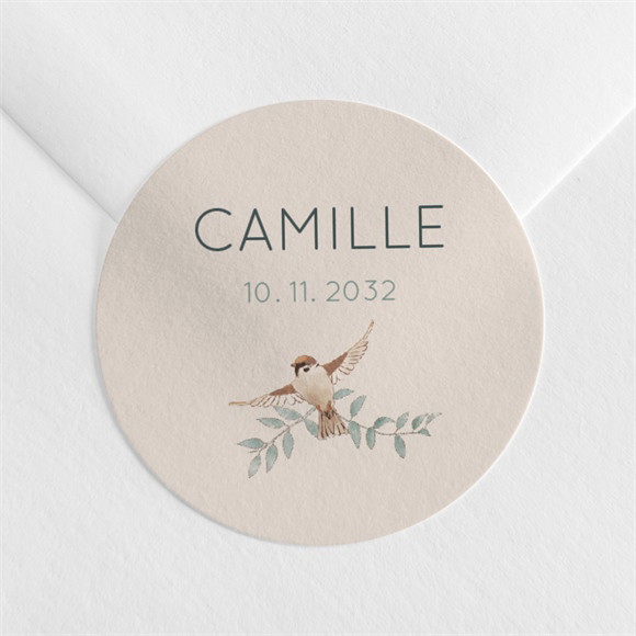 Sticker naissance Sur un arbre perché réf.N3601341