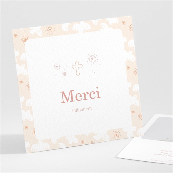 Remerciement communion Toujours plus Haut réf.N301429