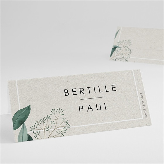 Marque-place mariage sauvage