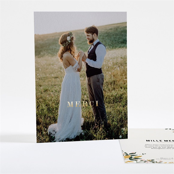 Remerciement mariage Vintage Champetre réf.N28132