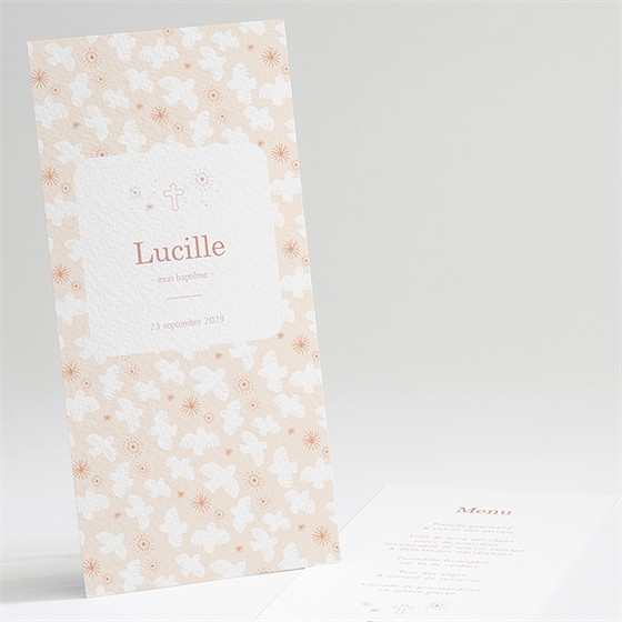 Menu baptême l'envolée