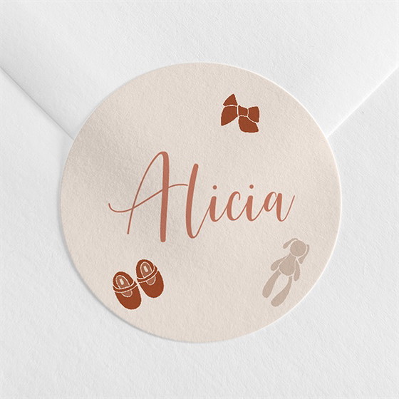 Sticker naissance enfantine