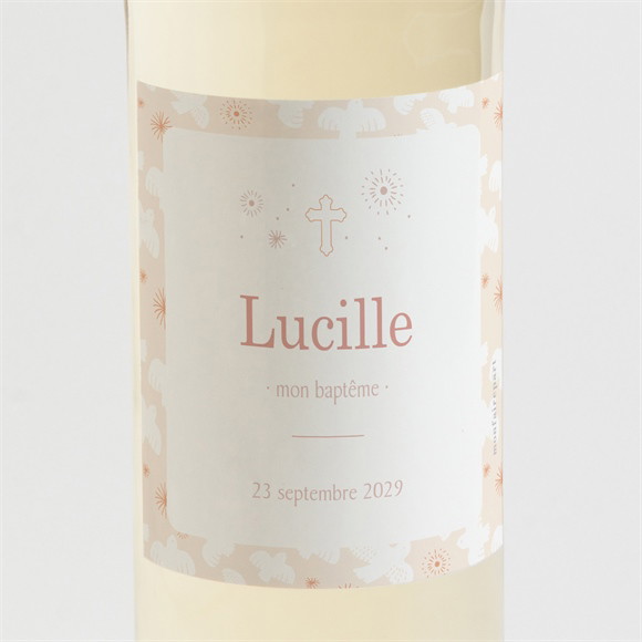 Etiquette de bouteille baptême l'Envolée réf.N3001922