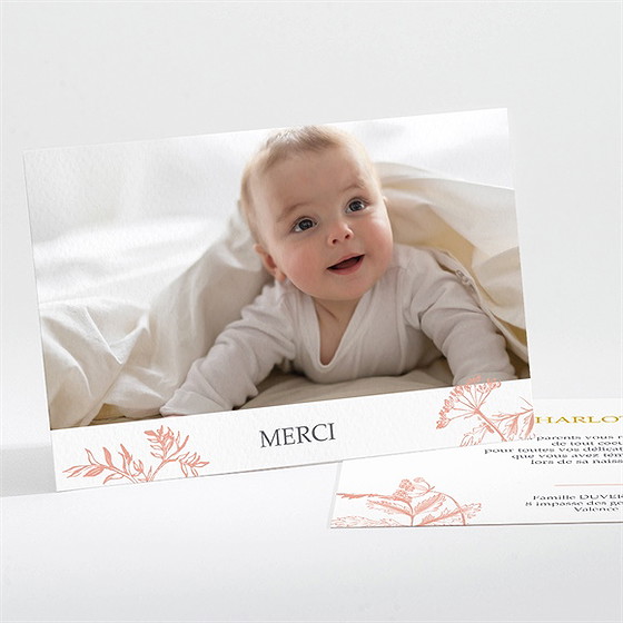 Remerciement naissance notre joie