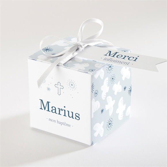 Boîte de dragées baptême Horizons réf.N340604