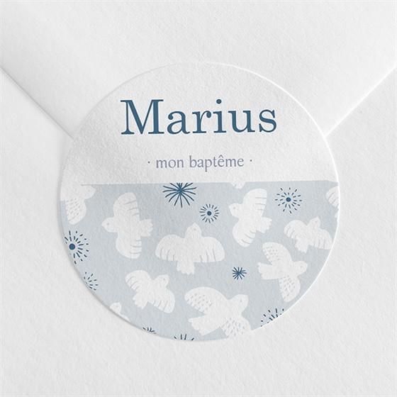 Sticker baptême horizons