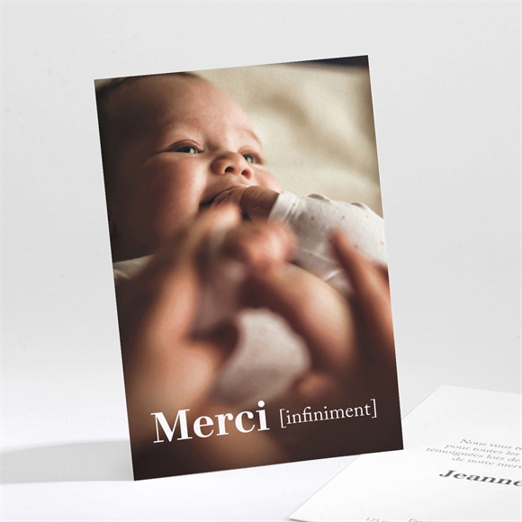 Remerciement naissance Jolie Définition réf.N211580