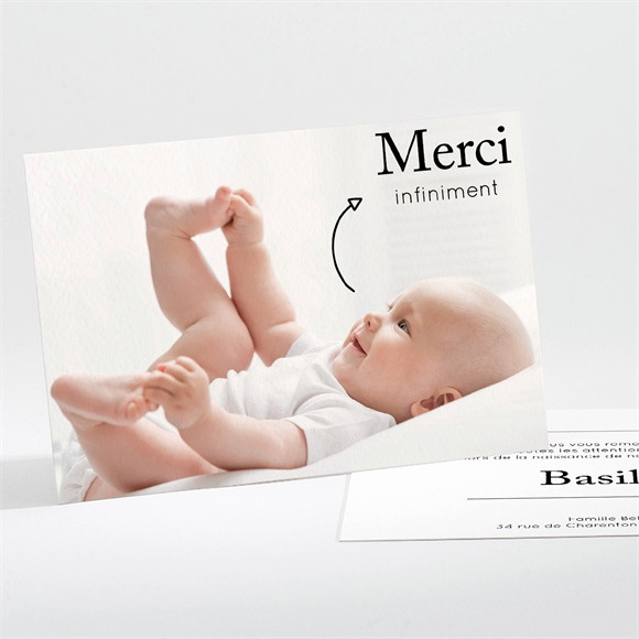 Remerciement naissance Petit Trésor réf.N111319