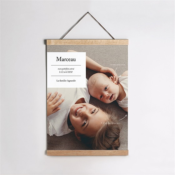 Affiche naissance petite beauté