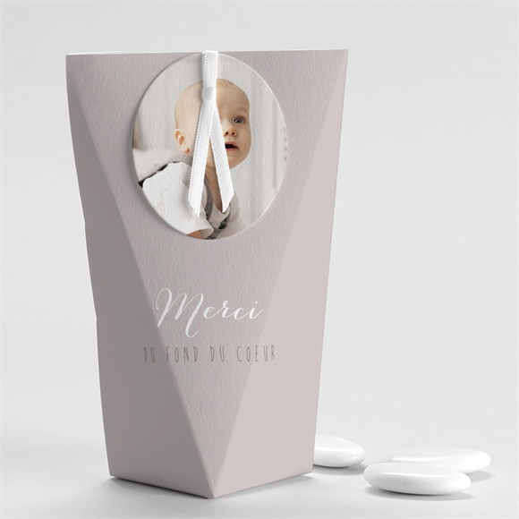 Boîte de dragées baptême Jolie frimousseétui réf.N520282