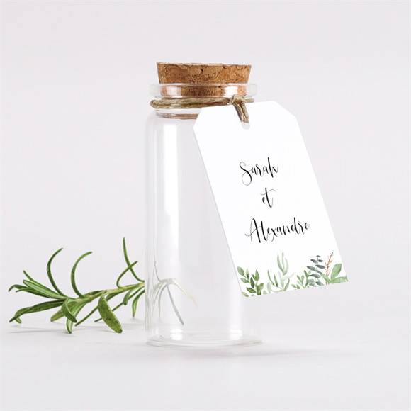 Mignonette mariage Balade champetre étiquette réf.N291354