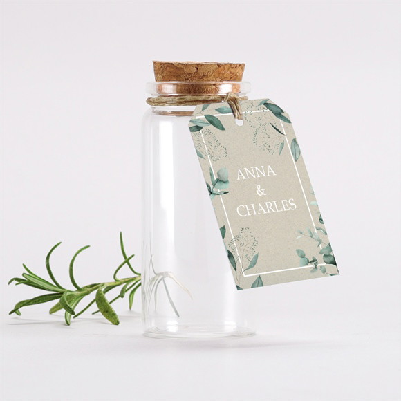 Mignonette mariage Intimité étiquette réf.N291383