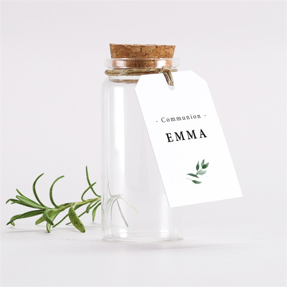 Mignonette communion Belle Simplicité étiquette réf.N291381