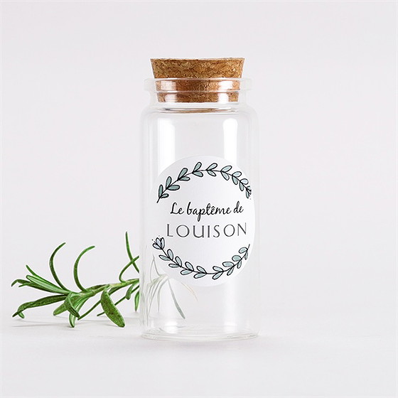 Mignonette baptême petit programme sticker