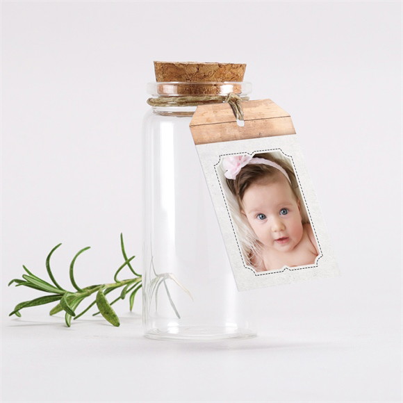 Mignonette baptême Maison du baptême ! étiquette réf.N291369