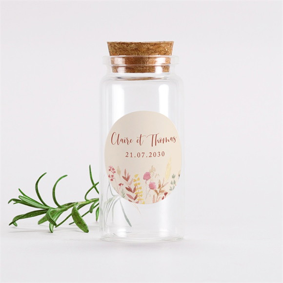 Mignonette mariage Élégance Champêtre Sticker réf.N3601431