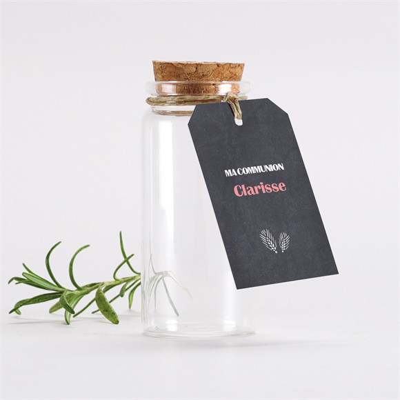 Mignonette communion Etape chrétienne étiquette réf.N291411