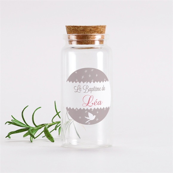 Mignonette baptême Rondeur et douceur ! Sticker réf.N3601428