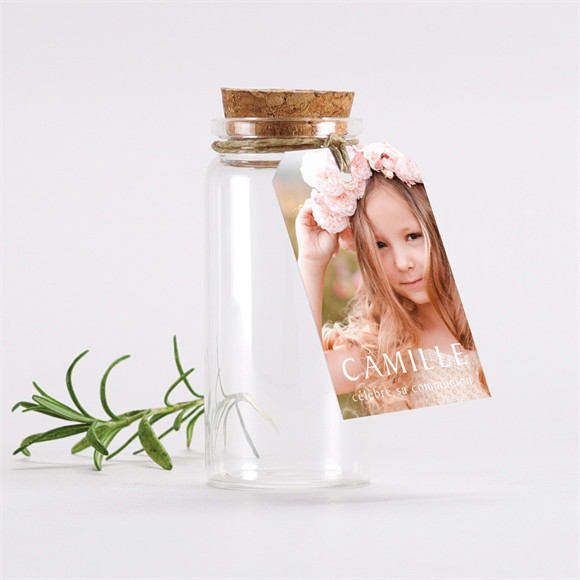 Mignonette communion Jolies Grâces étiquette réf.N291438