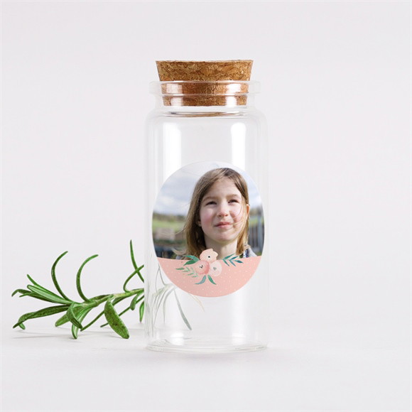 Mignonette communion Rose tendre sticker réf.N3601472