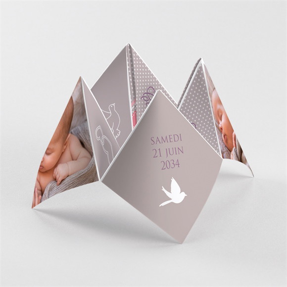 Faire-part de baptême Rondeur et douceur ! Cocotte réf.N33080